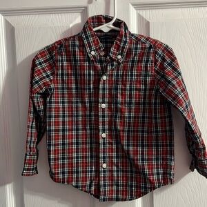 Janie and Jack plaid shirt